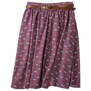 Xihilaration | purple Dalmatian skirt • L